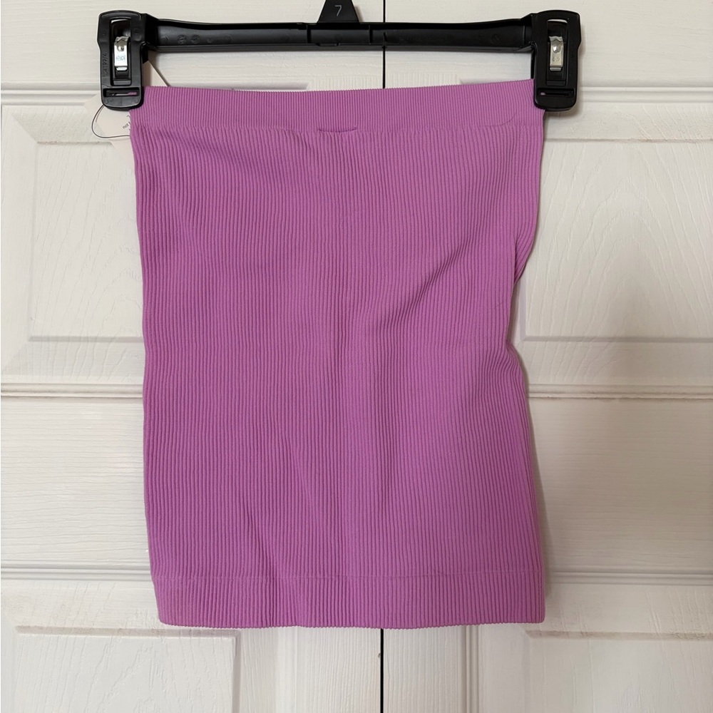 Lavender Ribbed Tube Top - Picture 2 of 2